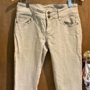 CAbi Style #406 Lou Lou Straight Leg Tan Jeans